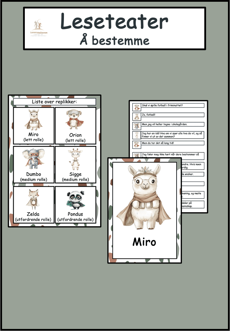 Leseteater-Sosial kompetanse-Få være med å bestemme i lek