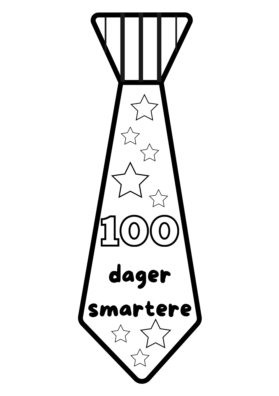 slips til 100 dagers fest i 1. klasse