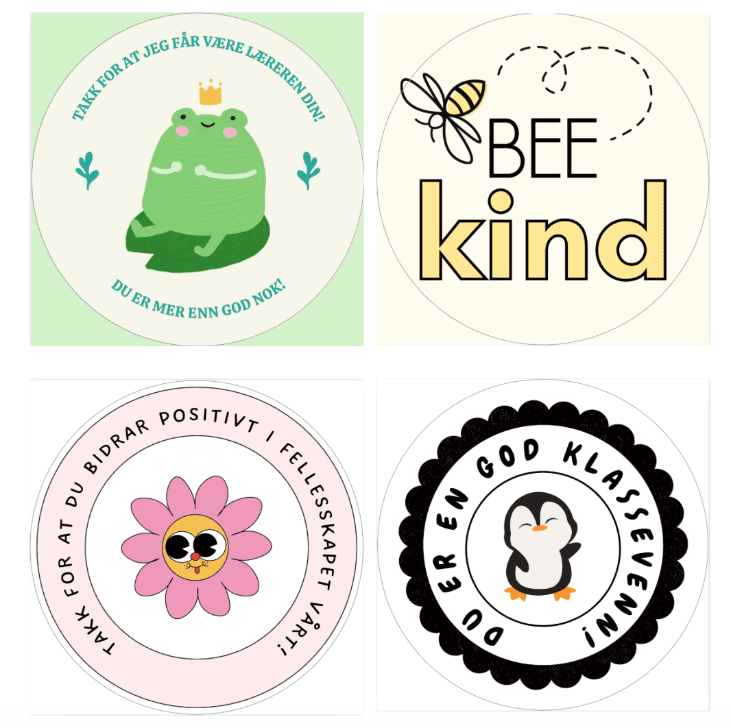 Oppmuntrende ord - til elever