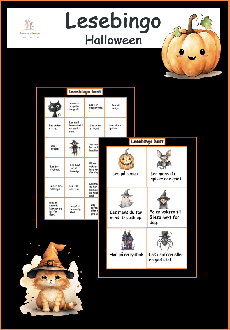 Lesebingo- Høst-Halloween