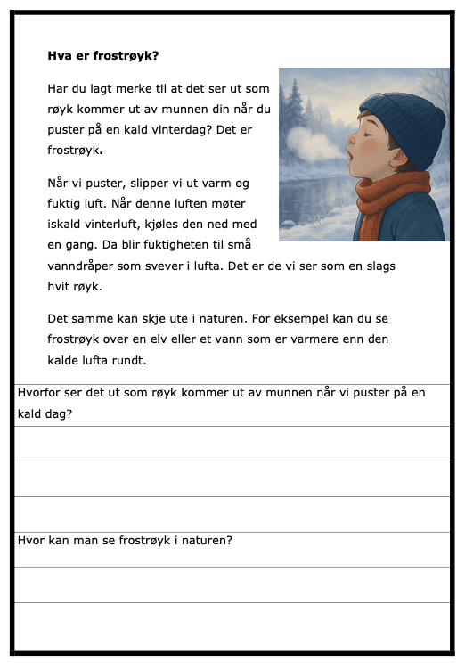 "Hva er det? - om været" - BM - 22 sider- ca 4.-6.trinn - lesetekster m/spørsmål - Bilde 4
