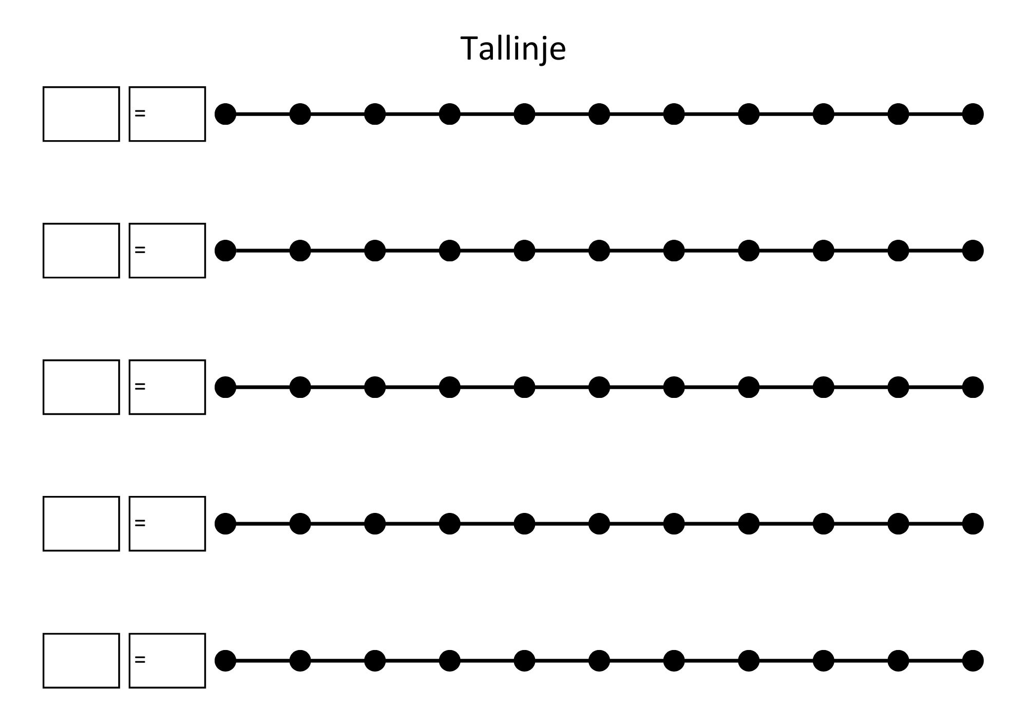 Tallinjer - addisjon og subtraksjon med tallene til 100 - 8 økende nivåer. - Bilde 21