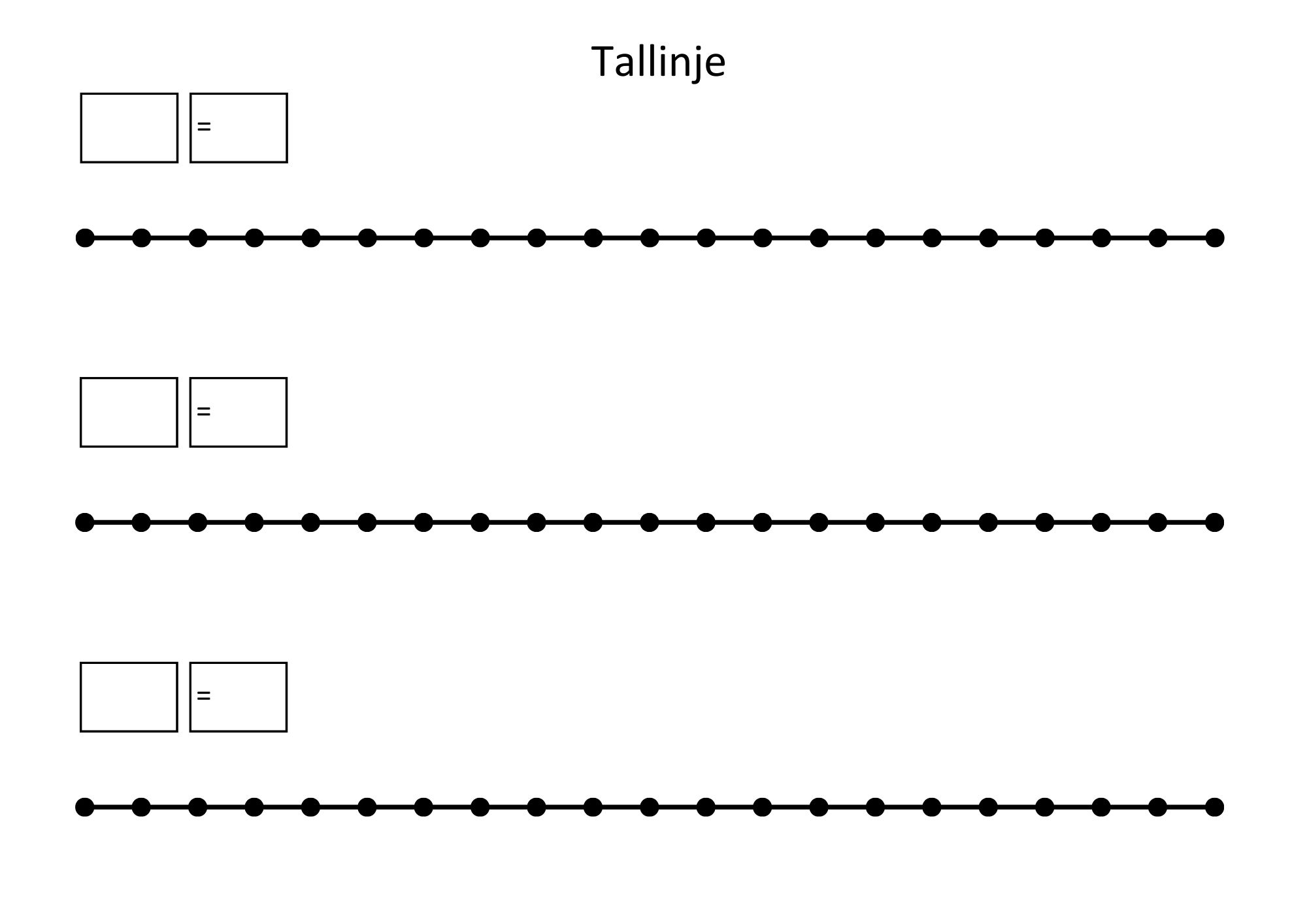 Tallinjer - addisjon og subtraksjon med tallene til 100 - 8 økende nivåer. - Bilde 22