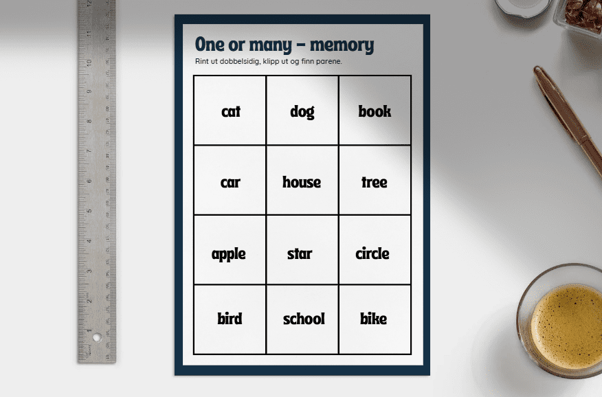 One or many - English memory