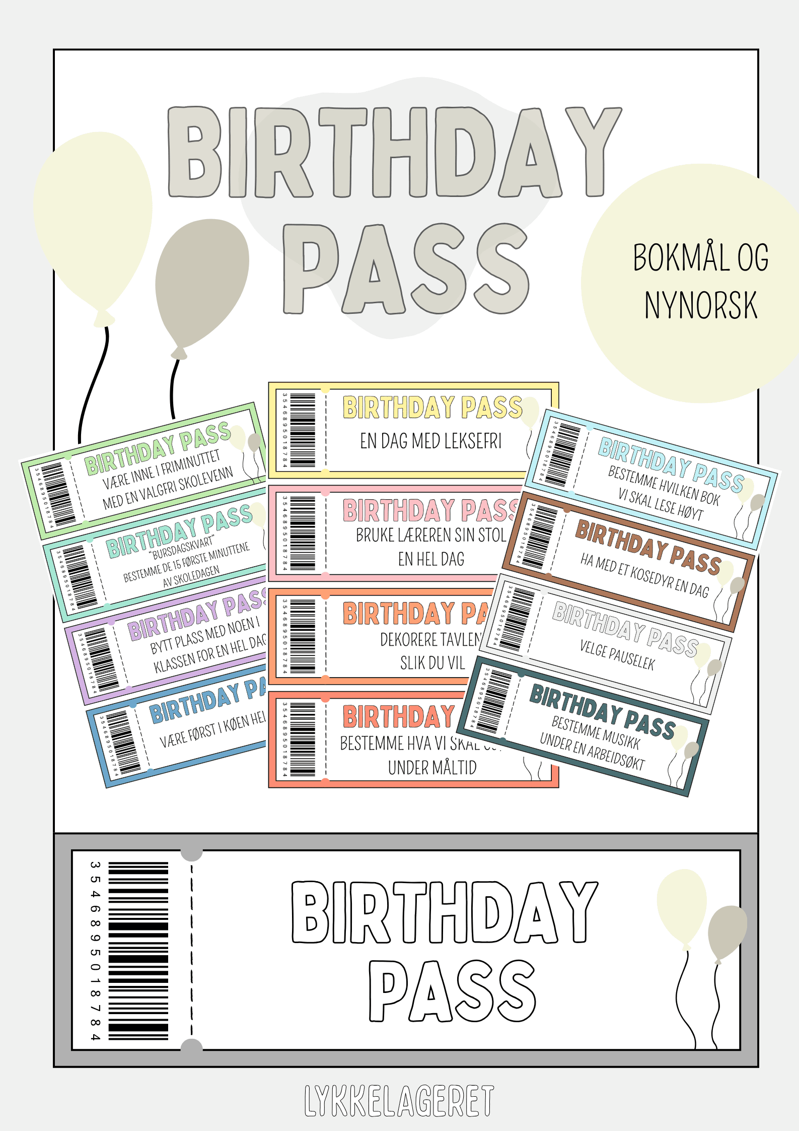 BIRTHDAY PASS