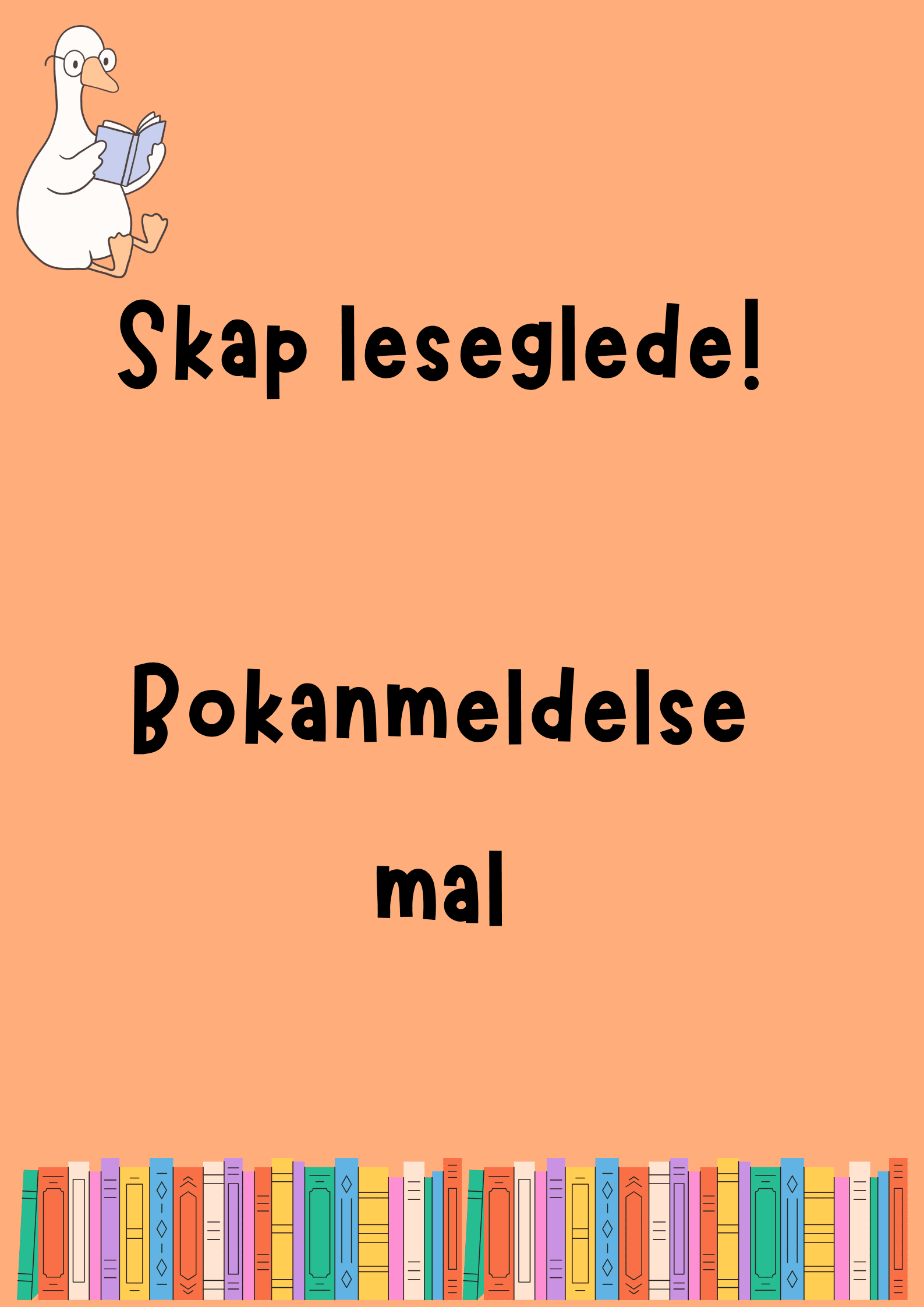 Leseglede: Bokanmeldelse