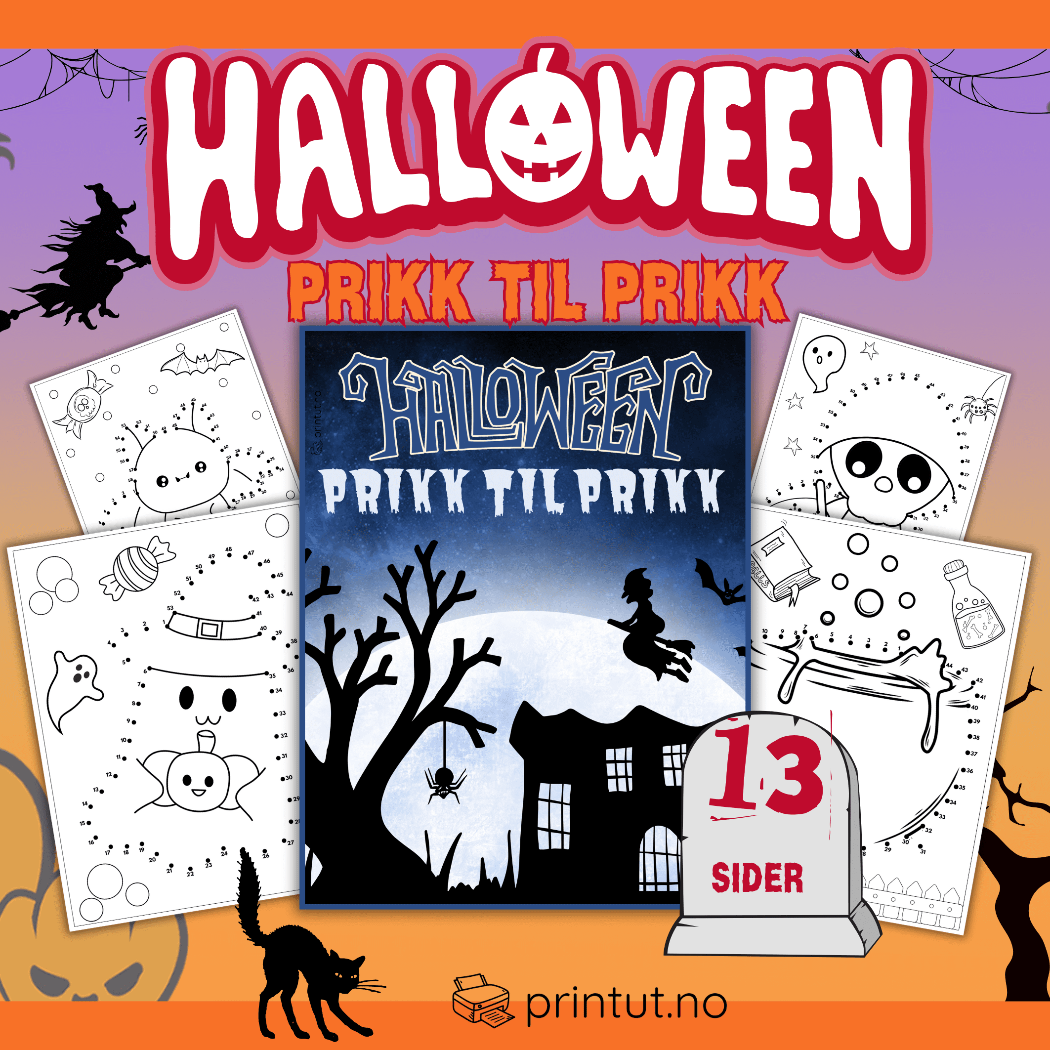 Halloween-prikk til prikk