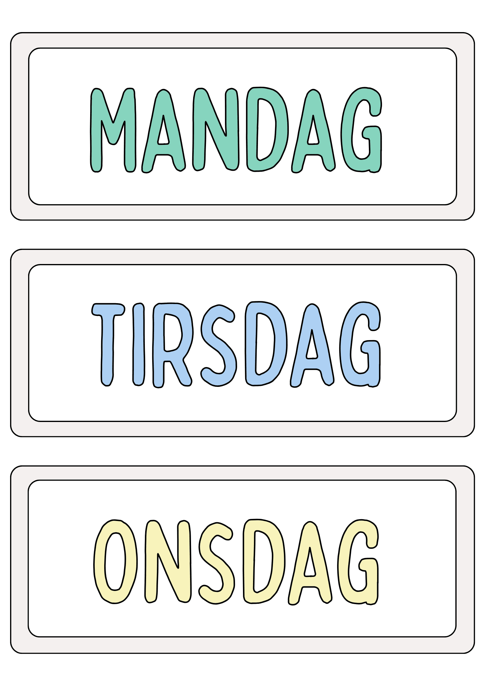 KLASSEROMSDEKOR - BOKMÅL (SLIM FONT) - Bilde 23