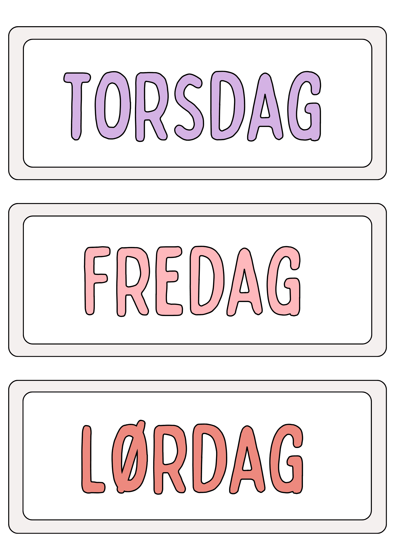 KLASSEROMSDEKOR - BOKMÅL (SLIM FONT) - Bilde 25