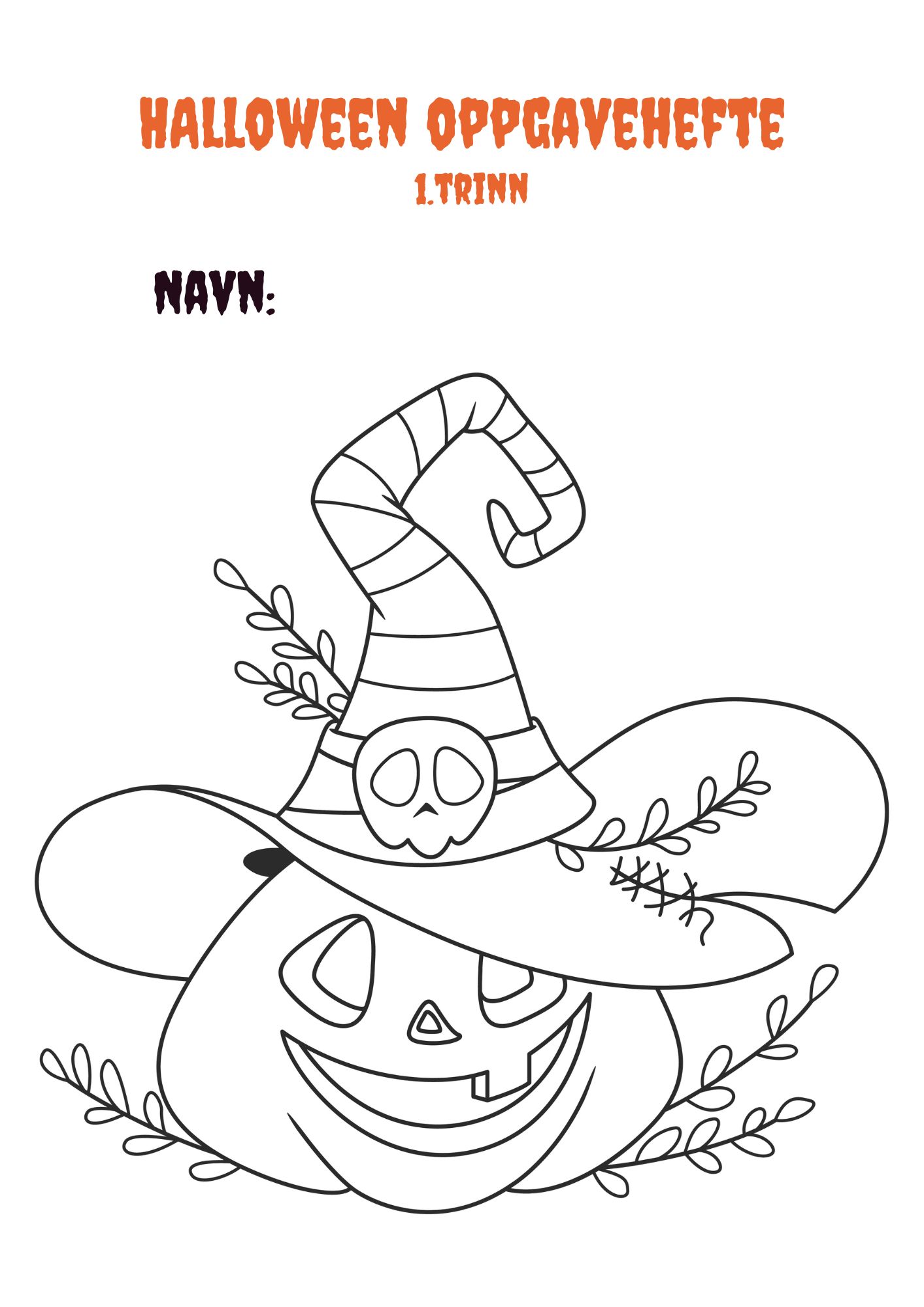 Halloween oppgavehefte 1.trinn