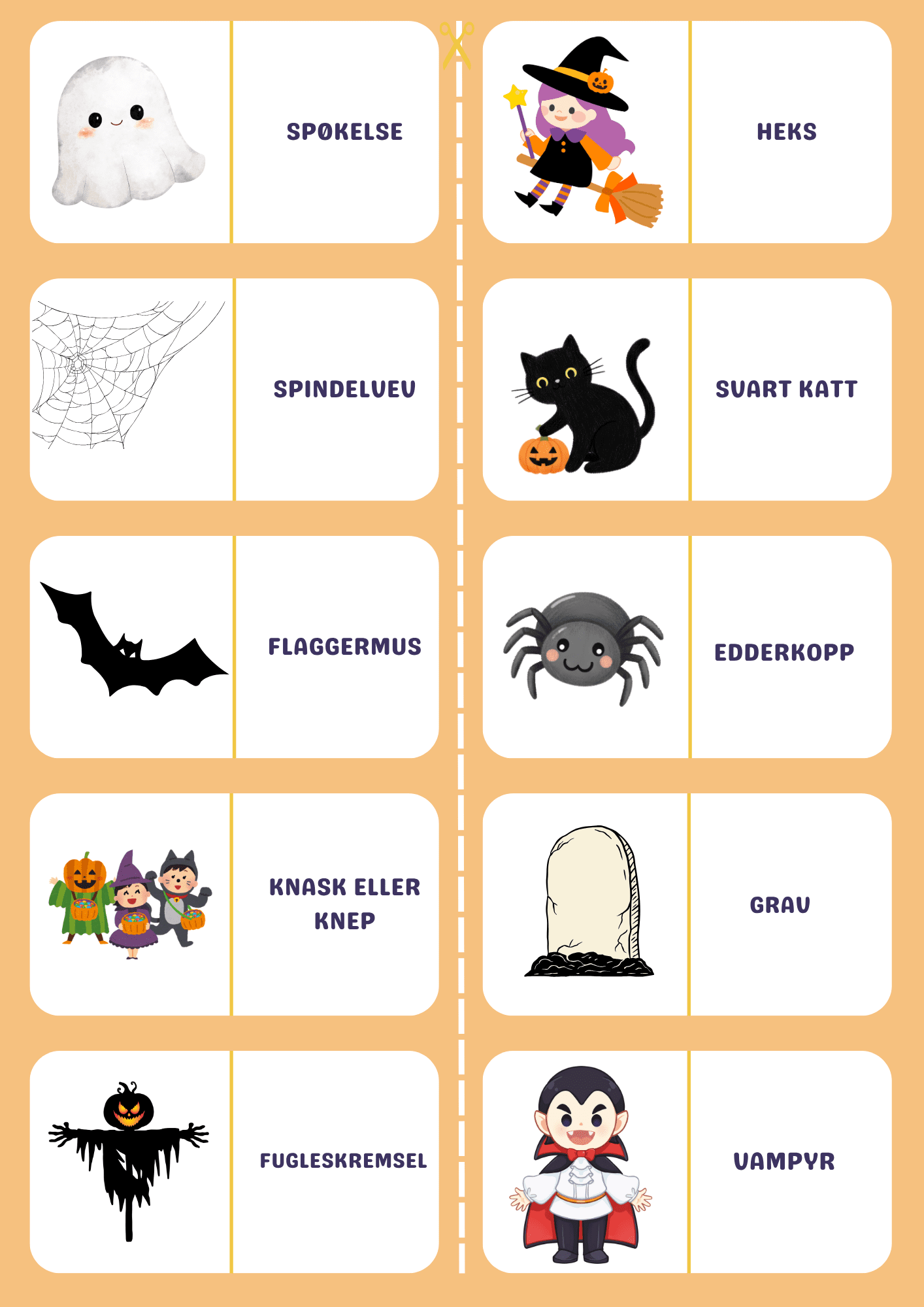 Halloween memoryspill