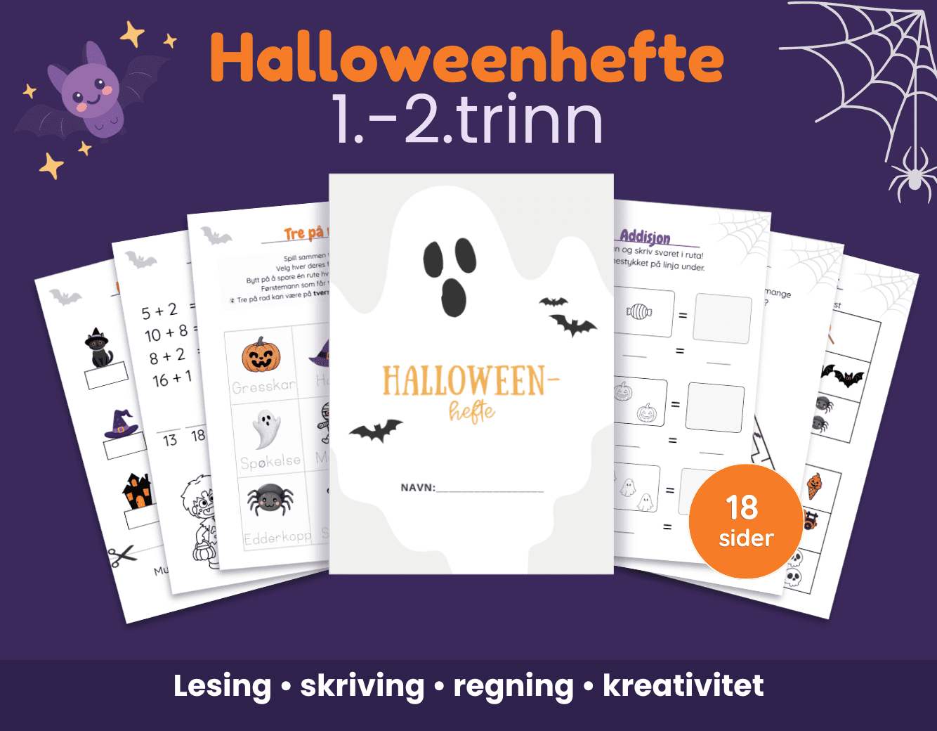 Halloweenhefte 1.–2. trinn