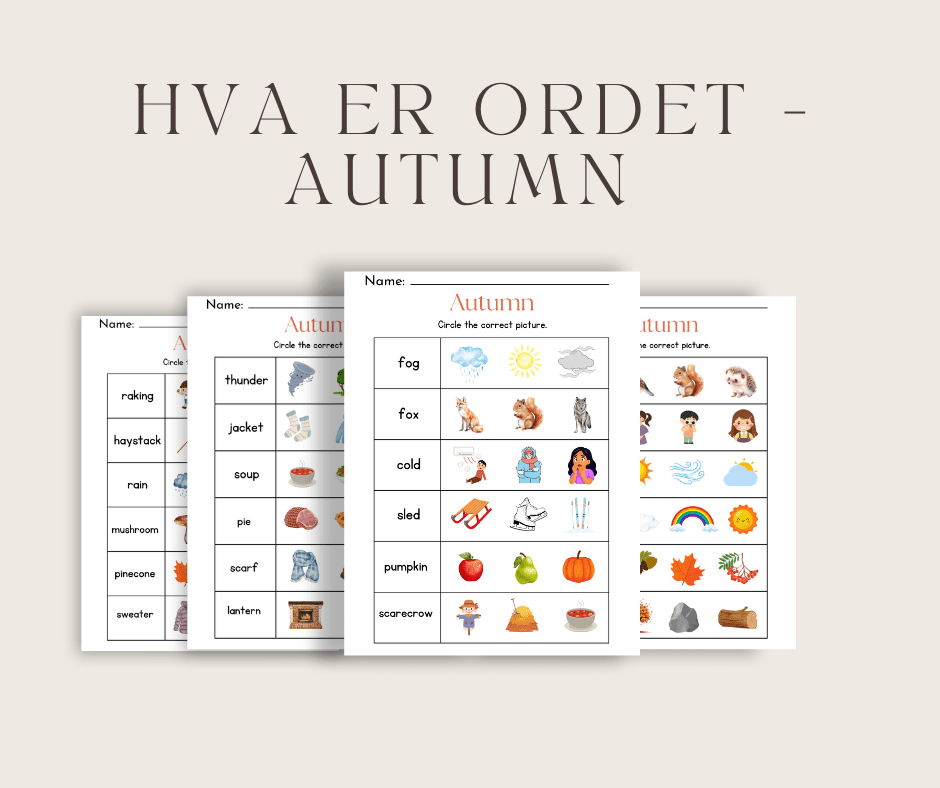 Skriv ordet: Autumn (engelsk)