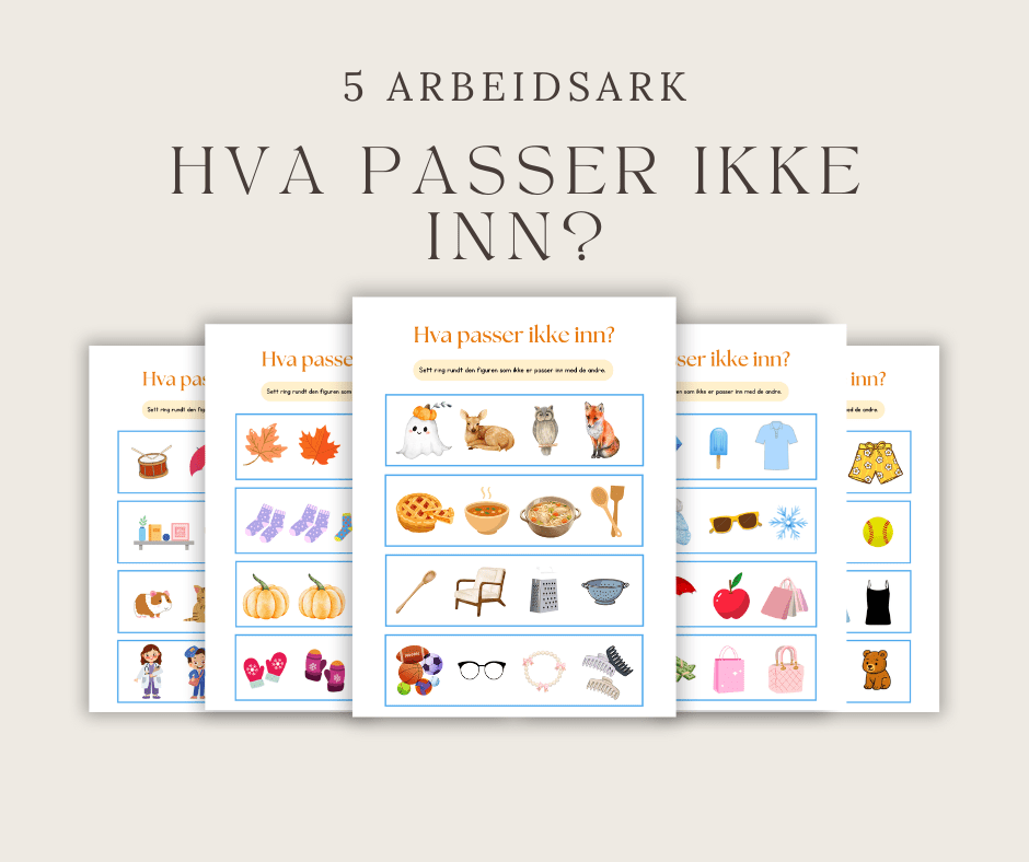 Hva passer ikke inn? Arbeidsark