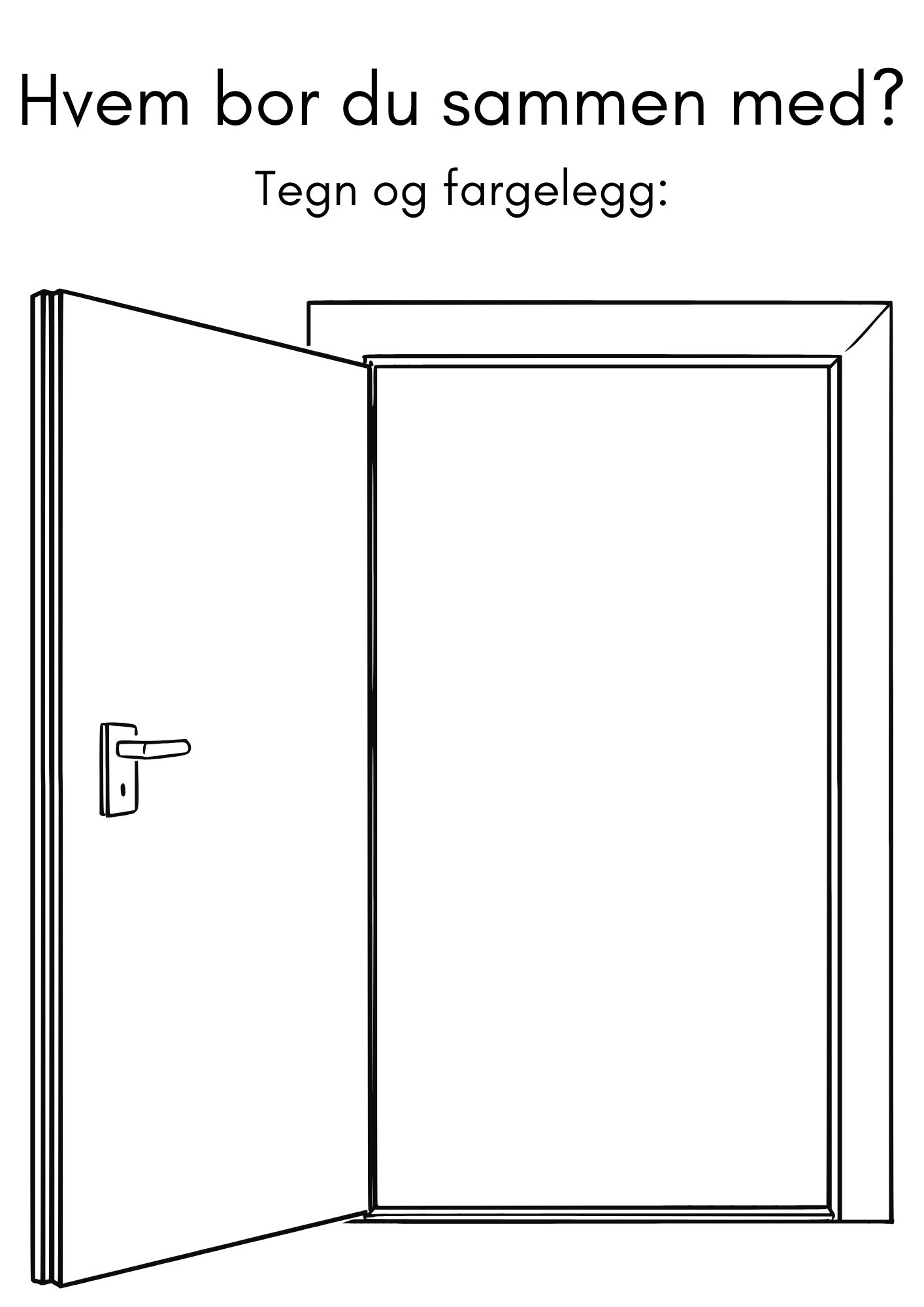 Hvem bor du sammen med?