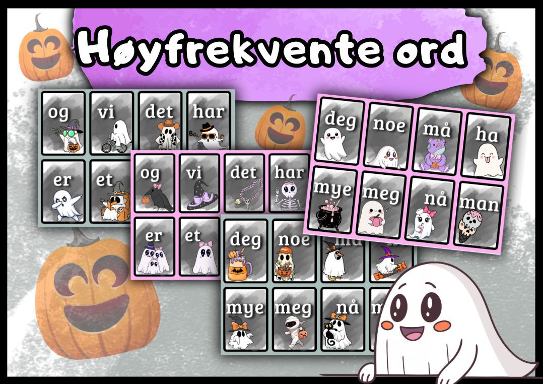 Høyfrekvente ord: Halloween