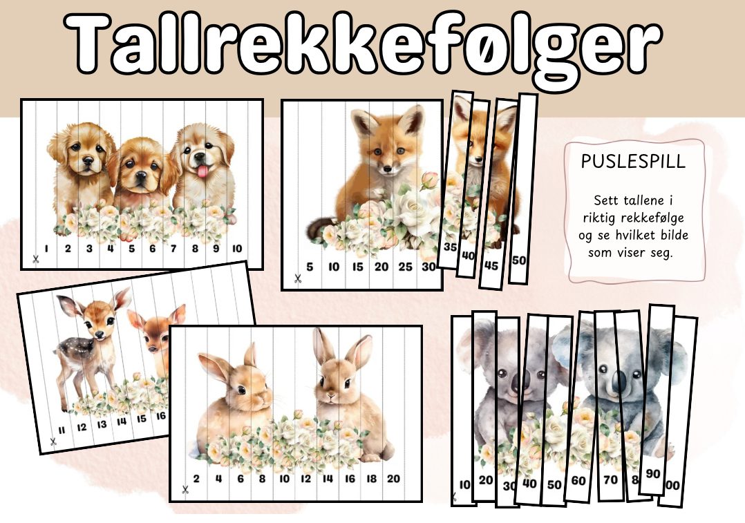 Tallrekkefølge og mønster