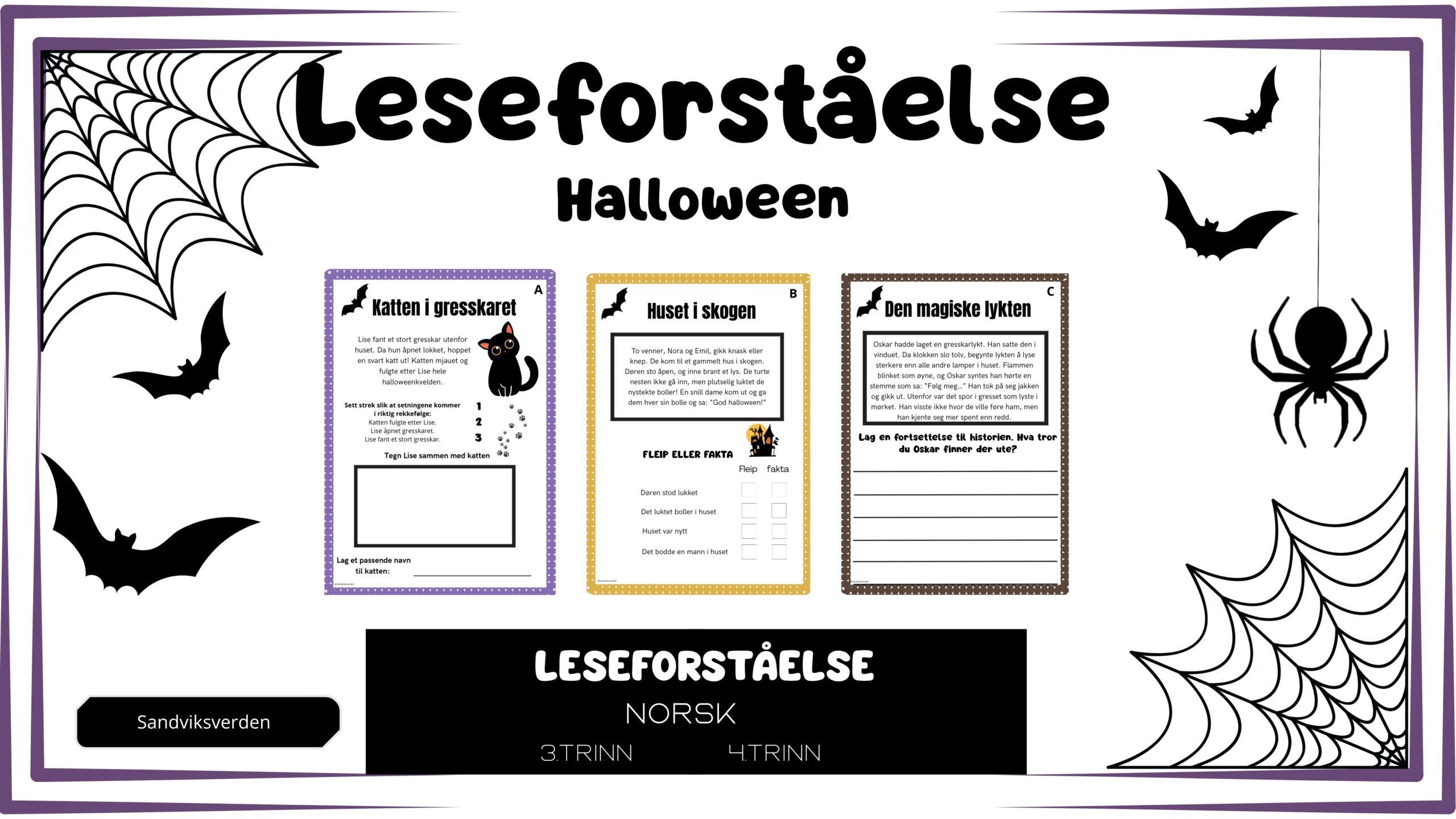 Leseforståelse-Halloween