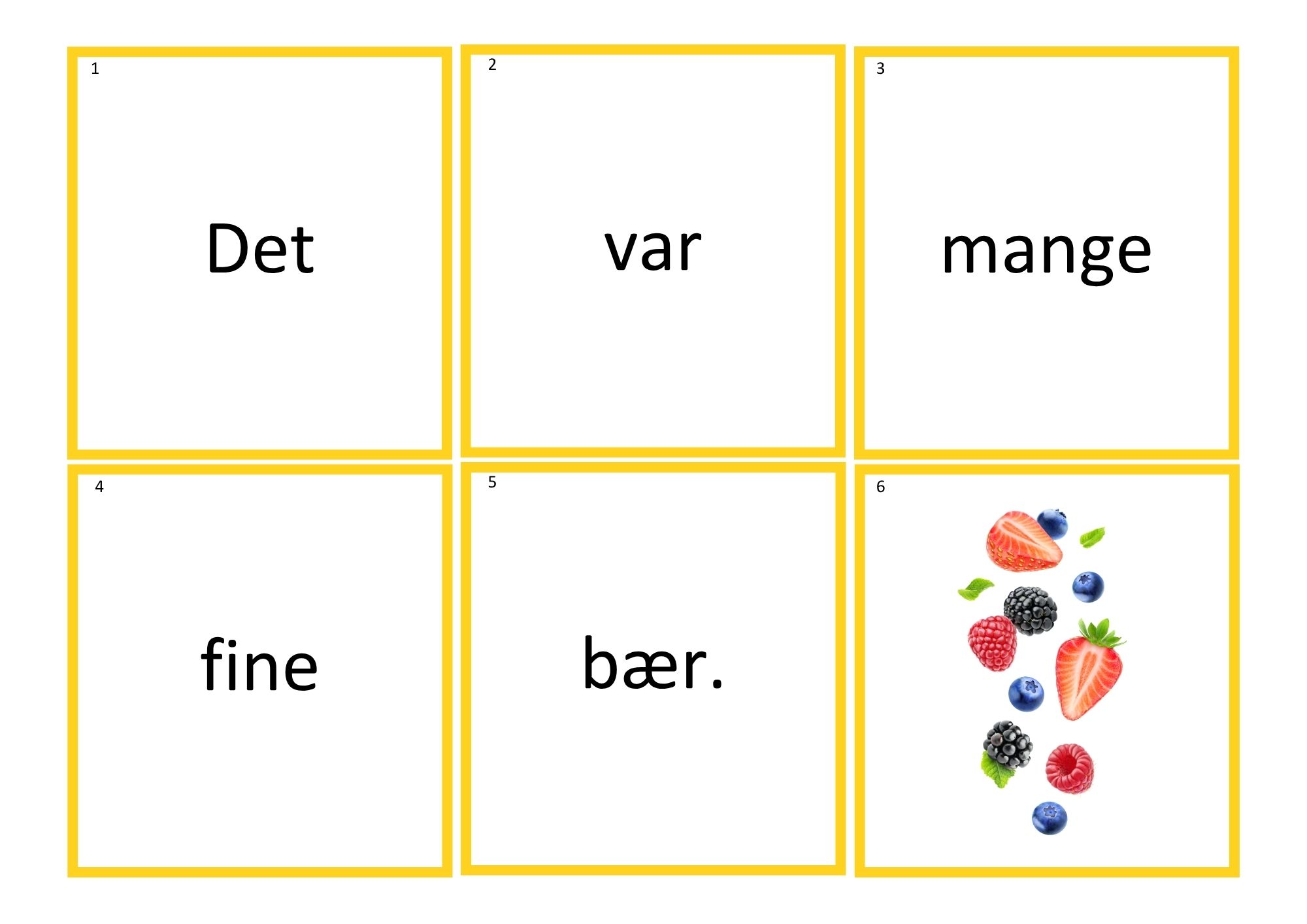 Mine første setninger 2 m/høy.f ord & lydrette trelydsord - SMÅ BOKSTAVER - Bilde 11