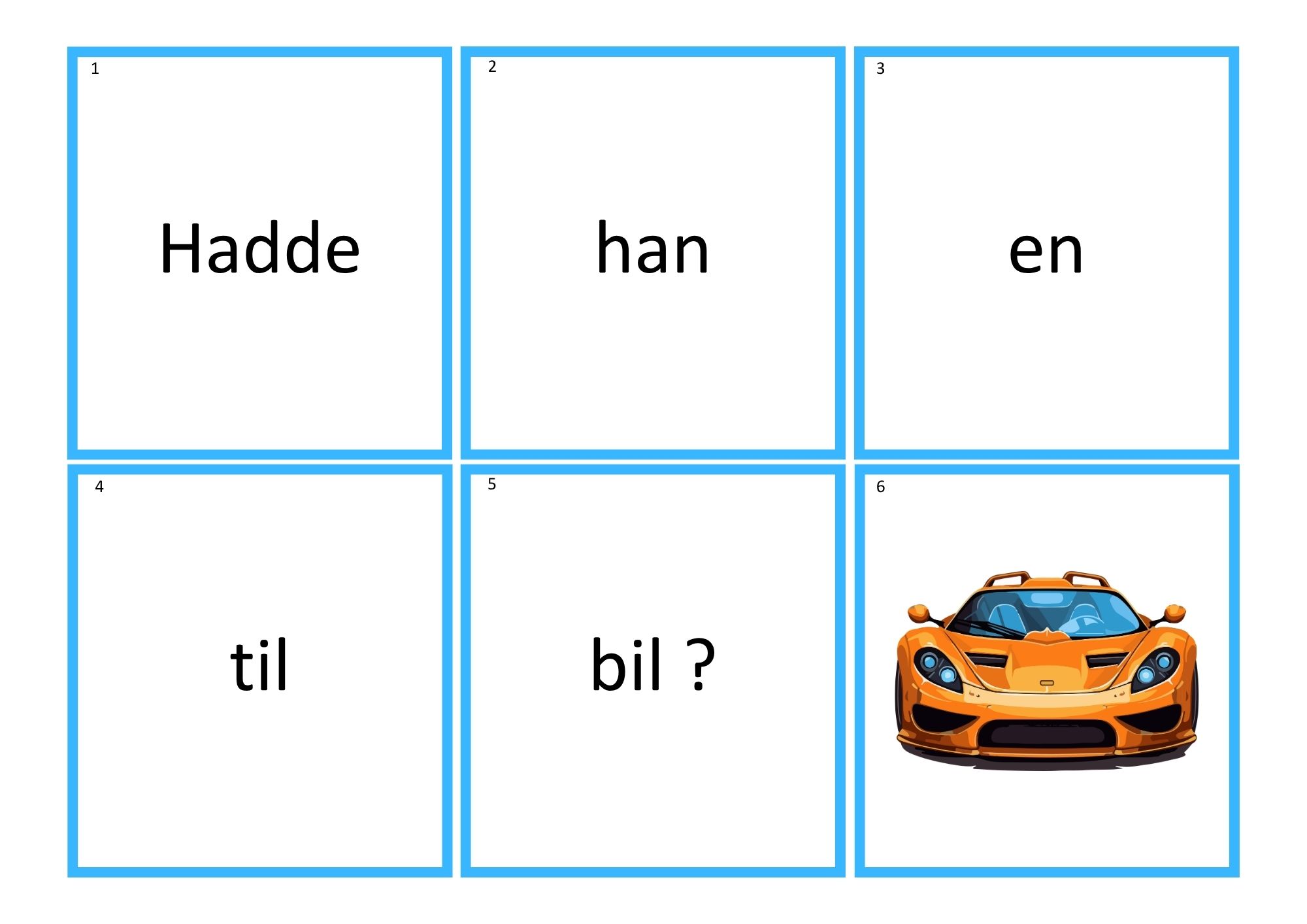 Mine første setninger 2 m/høy.f ord & lydrette trelydsord - SMÅ BOKSTAVER - Bilde 5