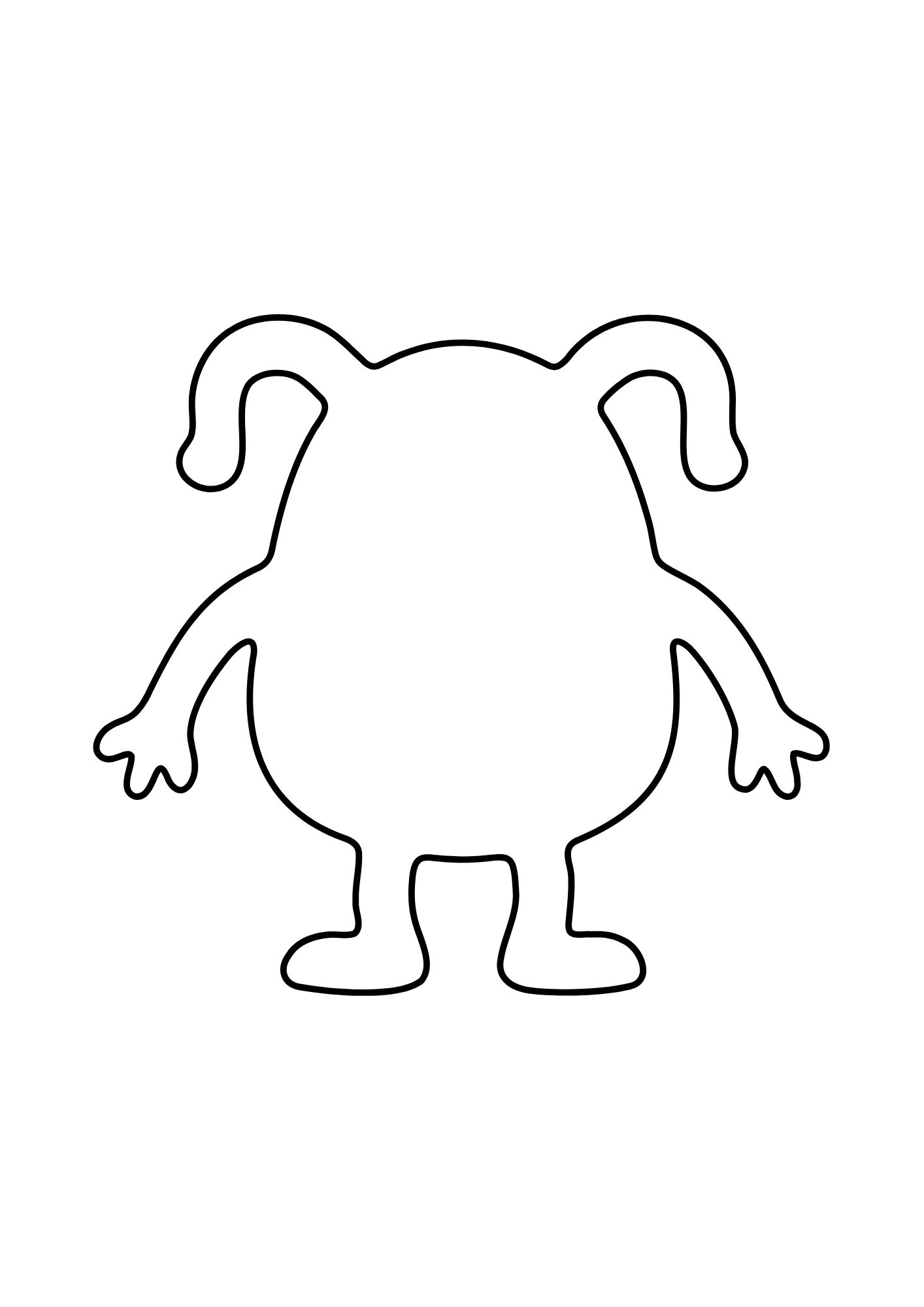 Halloween-monster / Tegn og fargelegg - Bilde 2