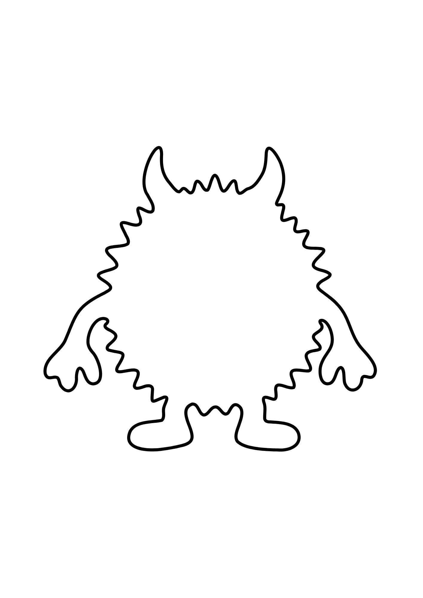 Halloween-monster / Tegn og fargelegg - Bilde 3