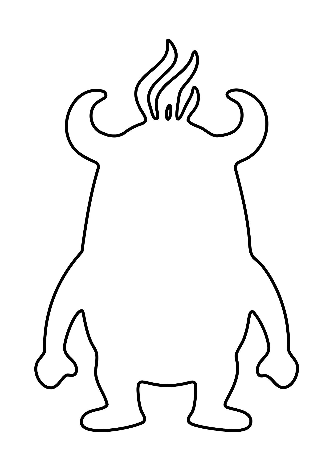 Halloween-monster / Tegn og fargelegg - Bilde 5