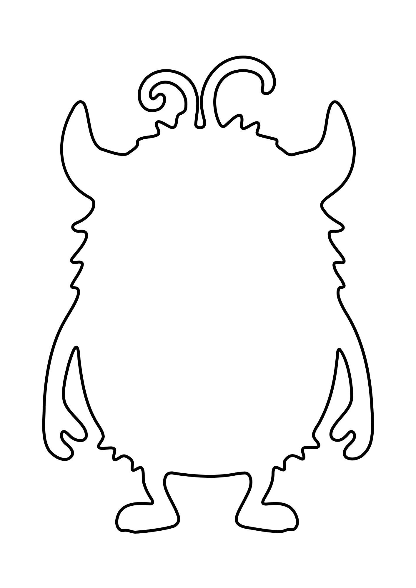 Halloween-monster / Tegn og fargelegg - Bilde 6