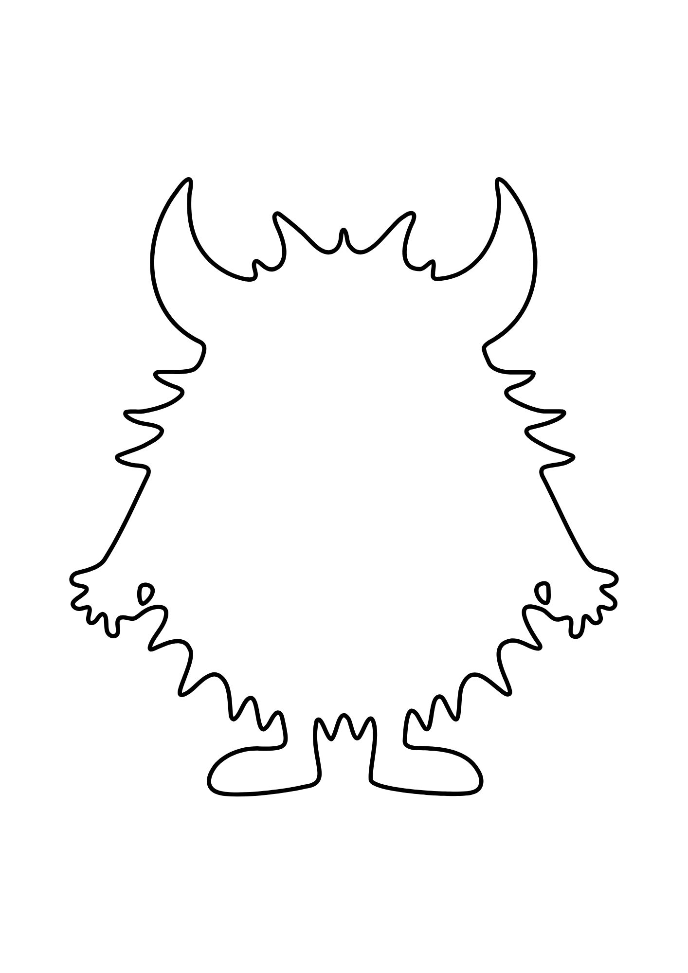 Halloween-monster / Tegn og fargelegg - Bilde 9