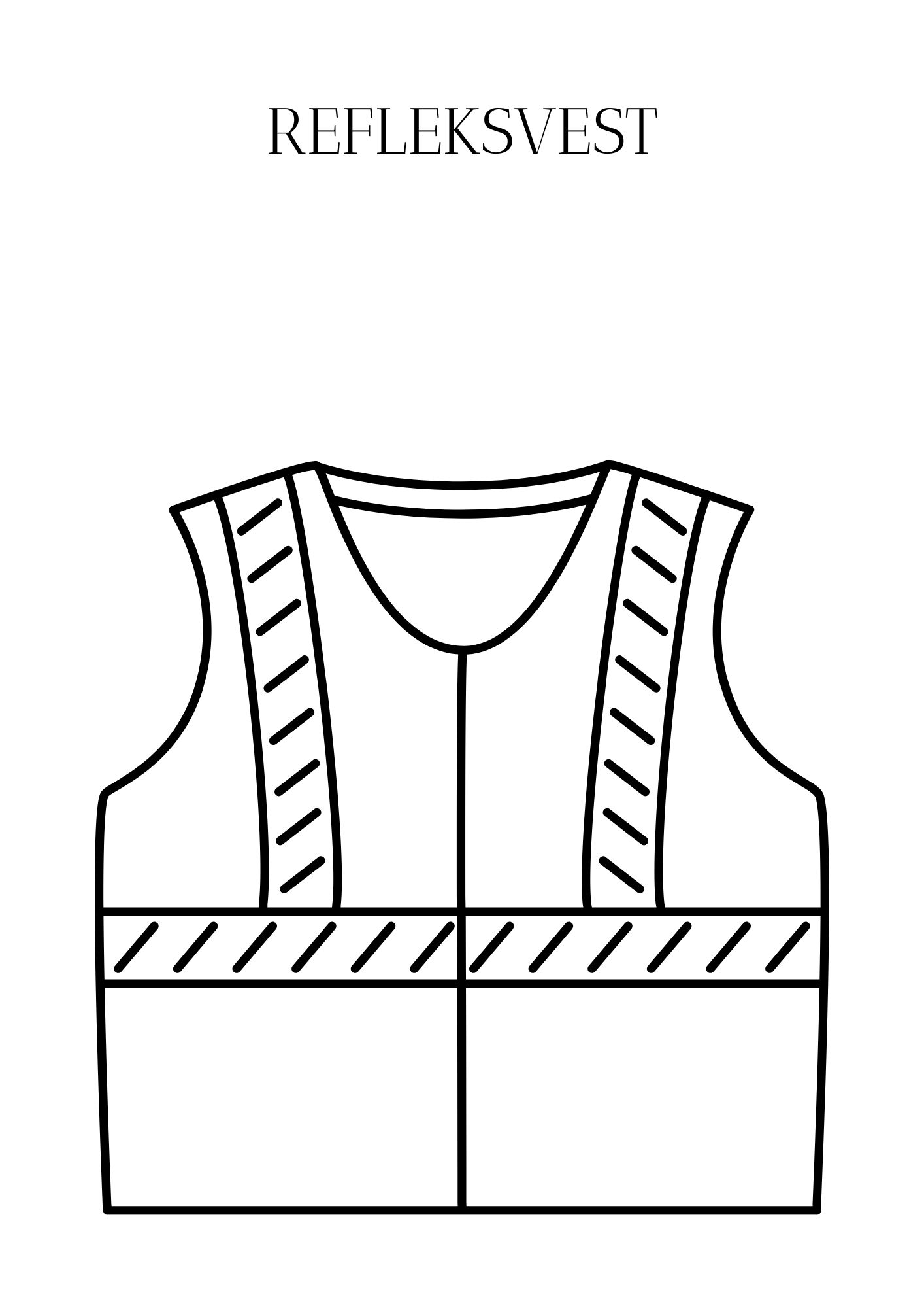 Refleksdagen - fargeleggingsark for refleksvest og andre reflekser - Bilde 11