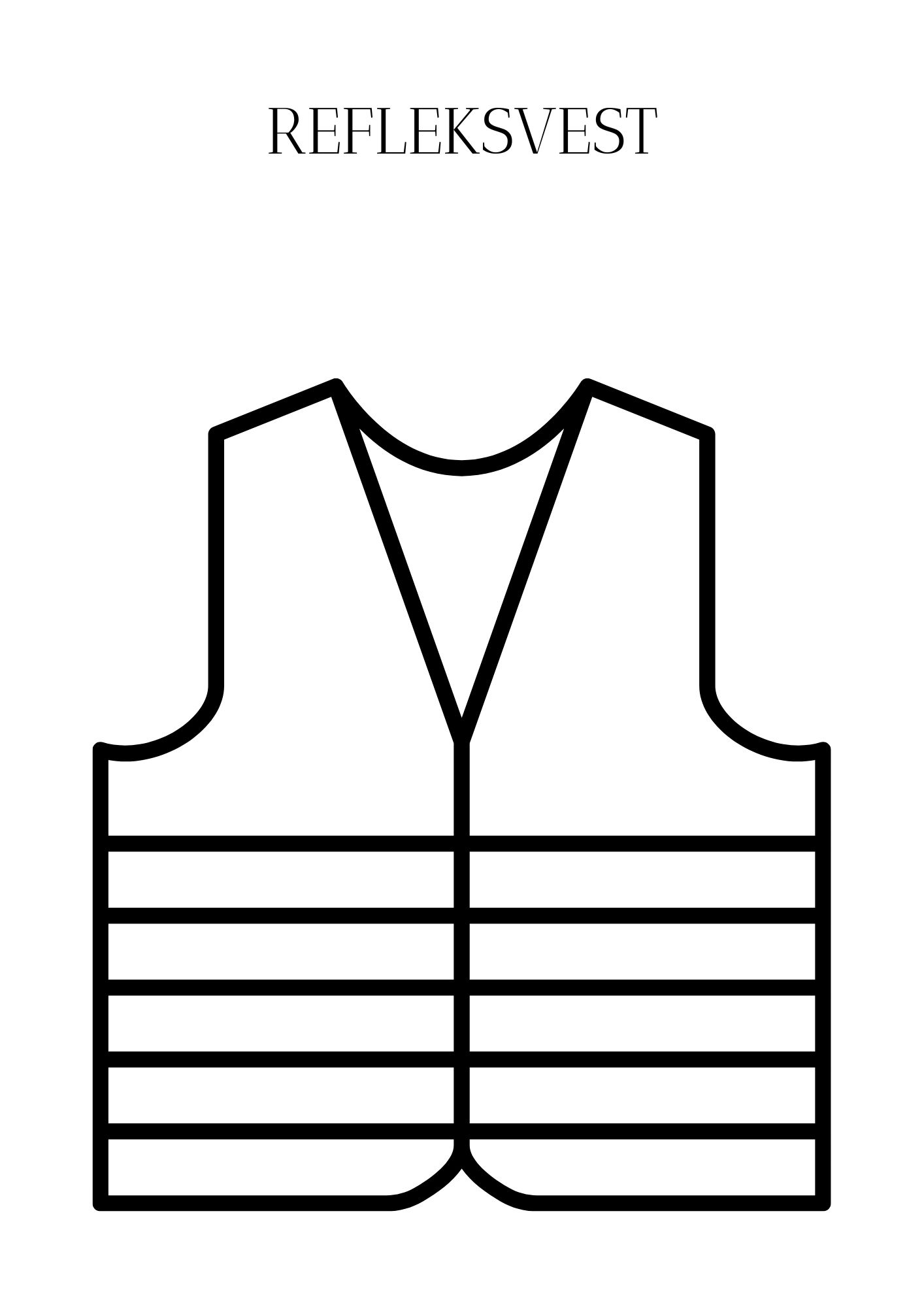 Refleksdagen - fargeleggingsark for refleksvest og andre reflekser - Bilde 12