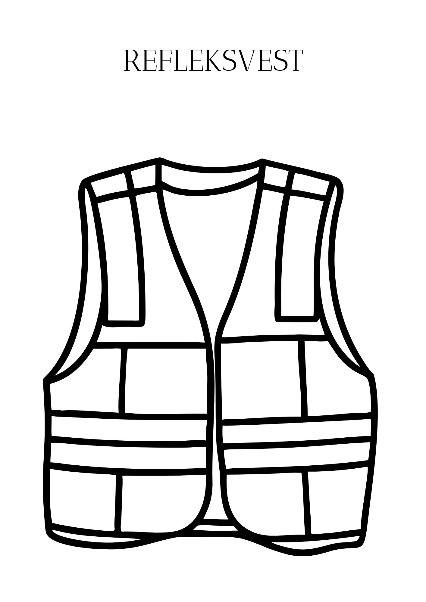 Refleksdagen - fargeleggingsark for refleksvest og andre reflekser - Bilde 13