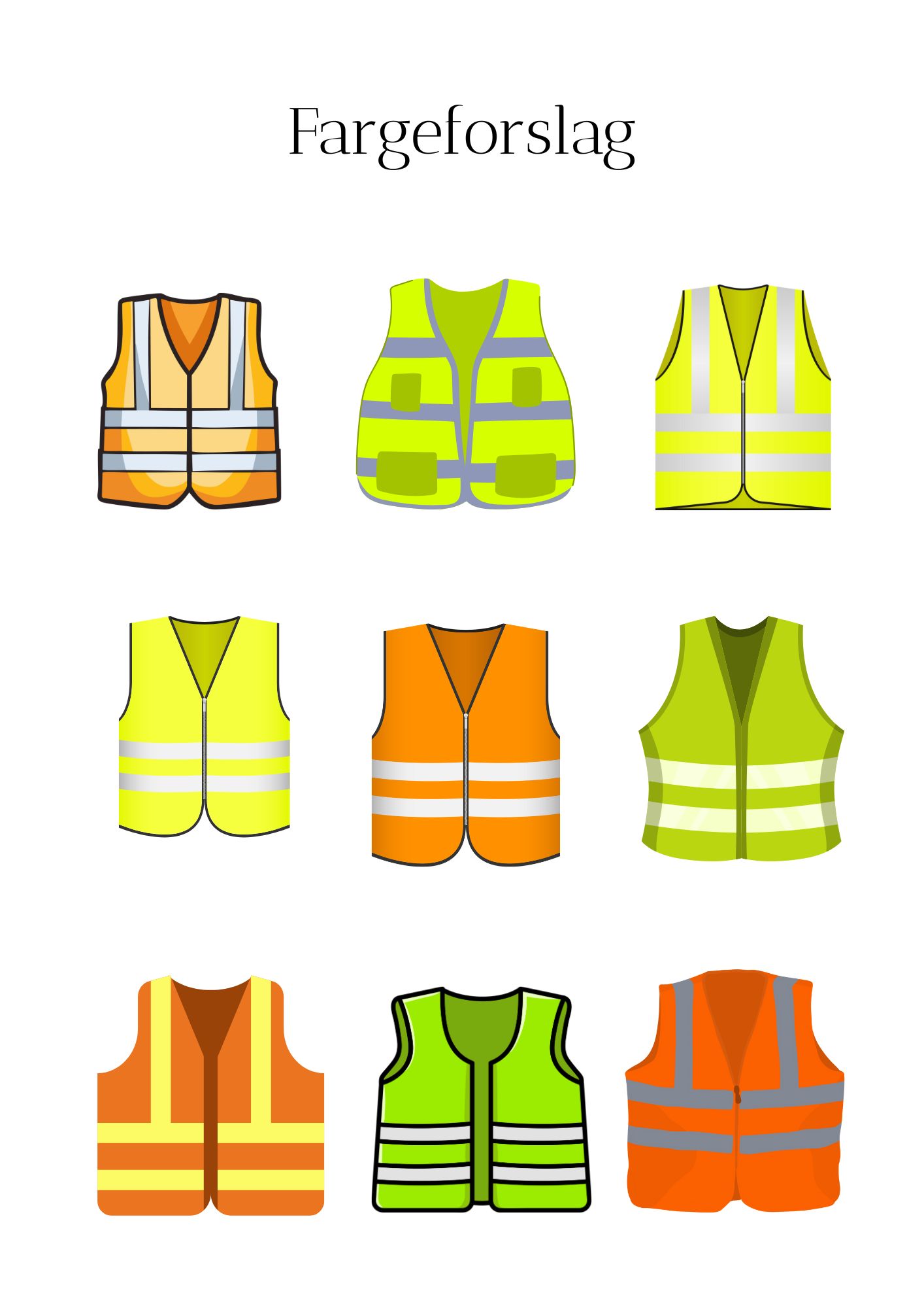 Refleksdagen - fargeleggingsark for refleksvest og andre reflekser - Bilde 14