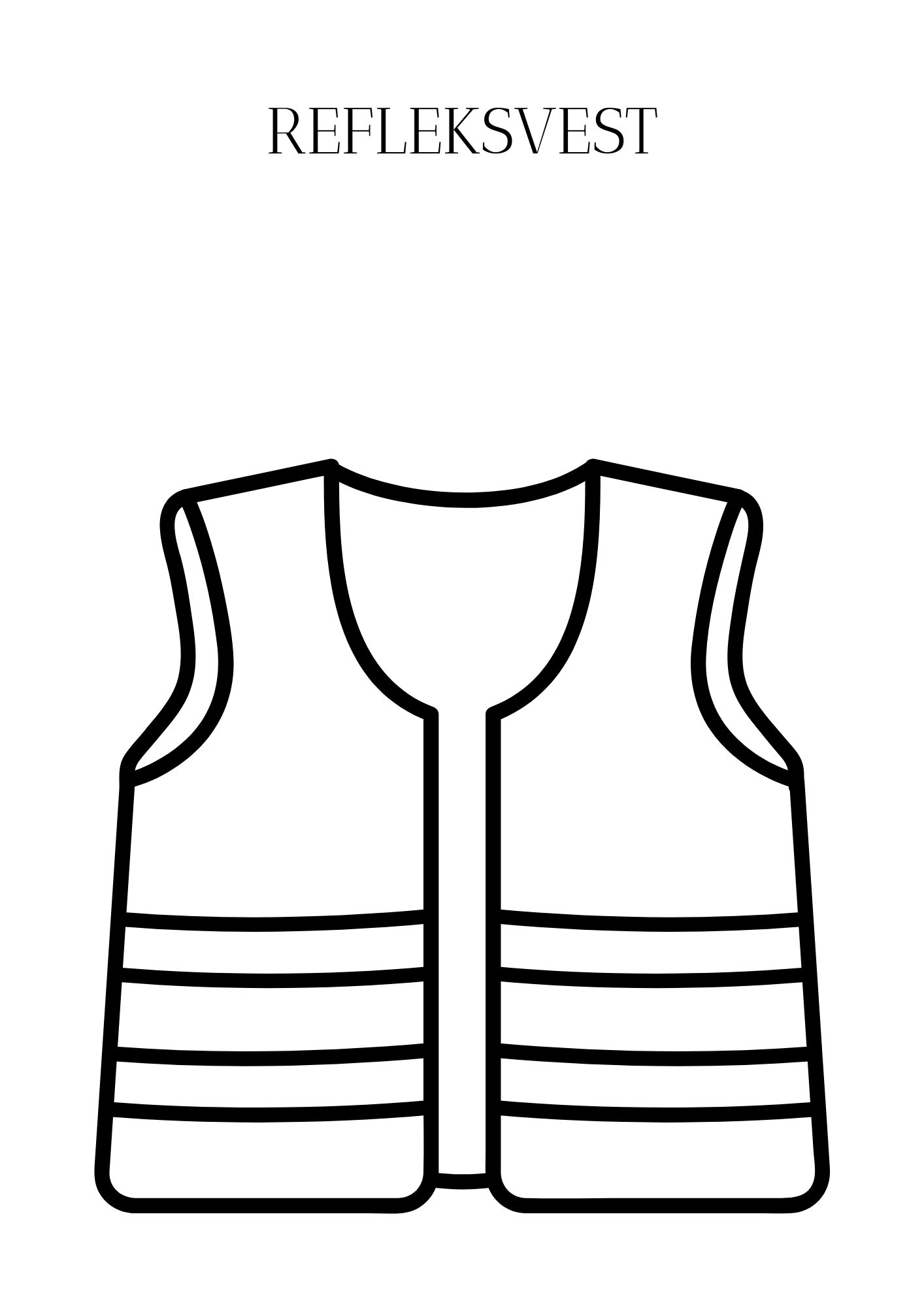Refleksdagen - fargeleggingsark for refleksvest og andre reflekser - Bilde 9