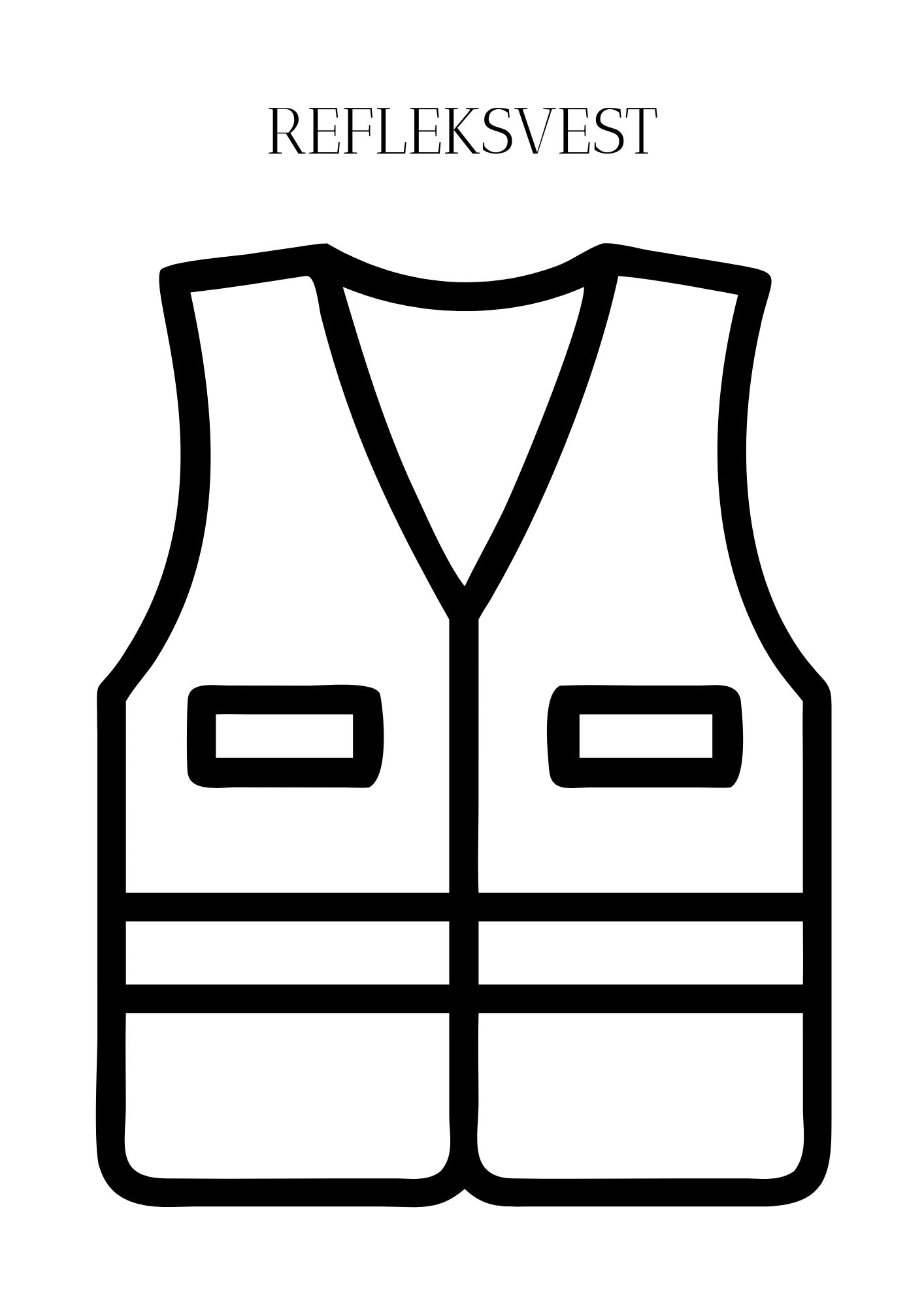 Refleksdagen - fargeleggingsark for refleksvest og andre reflekser - Bilde 10
