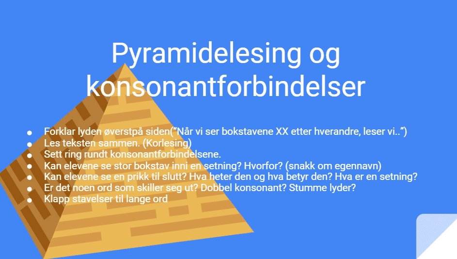Pyramidelesing med konsonantforbindelser - Bilde 2