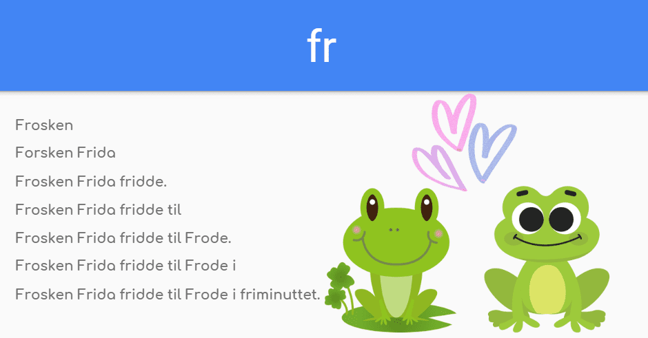 Pyramidelesing med konsonantforbindelser