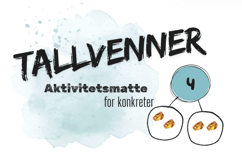 Tallvenner - aktivitetsmatte for konkreter