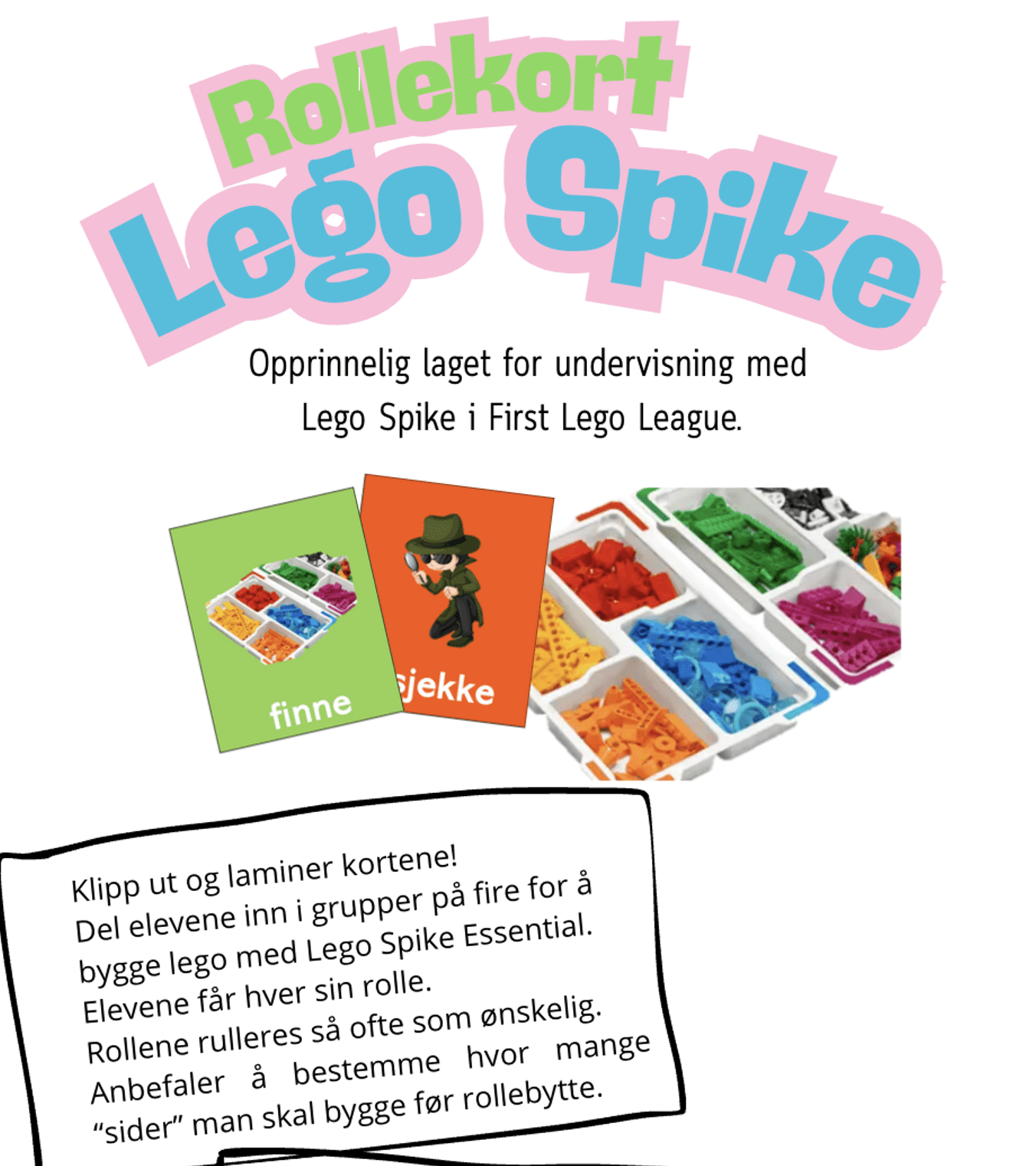 Rollekort Lego Spike