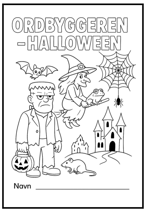 Ordbyggeren halloween - BM - lese/skrive/finne begrep - begynneropplæring - spesialundervisning - Bilde 2