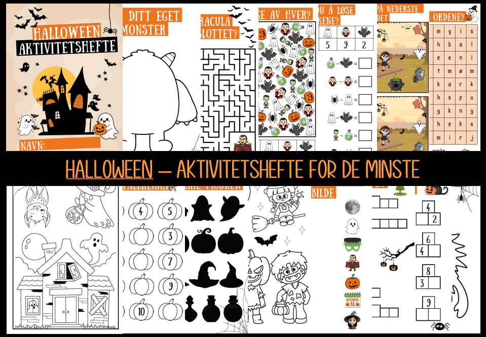 Halloween - aktivitetshefte