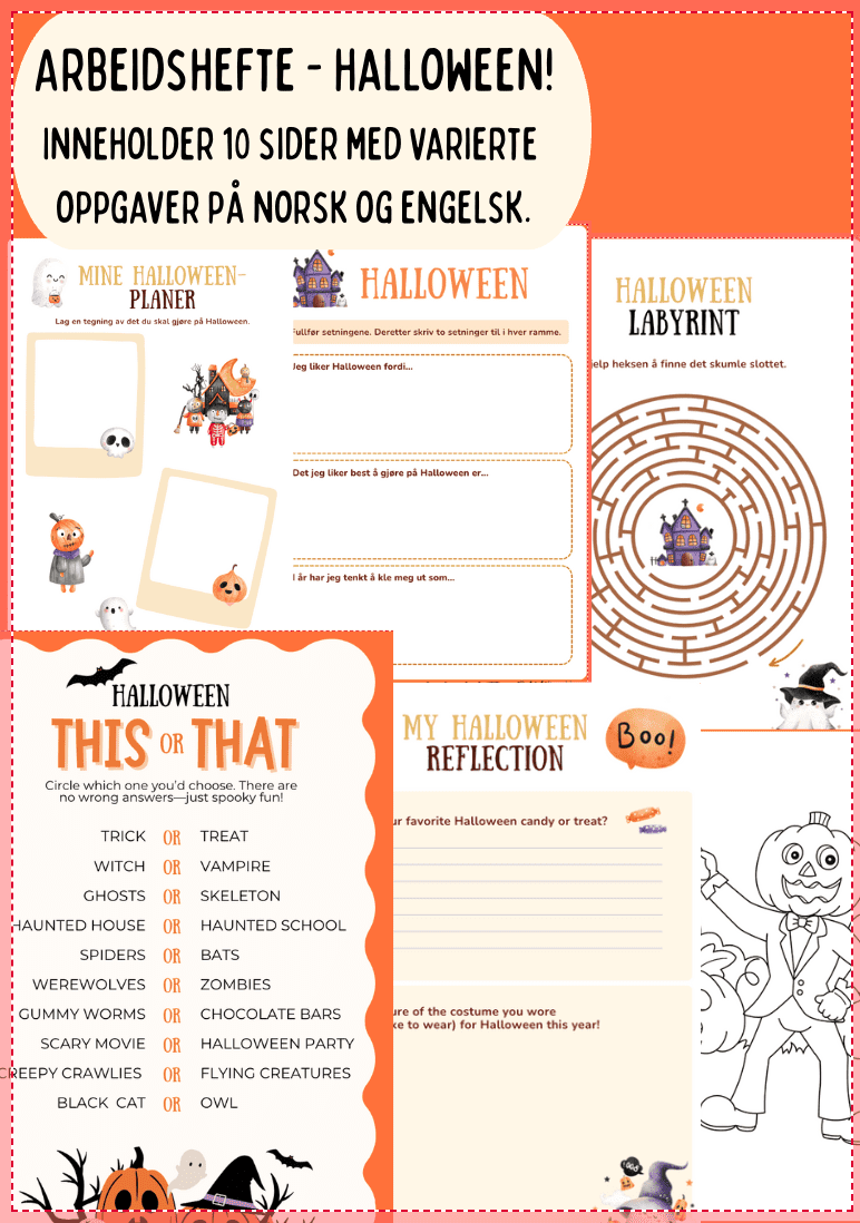 Arbeidshefte Halloween