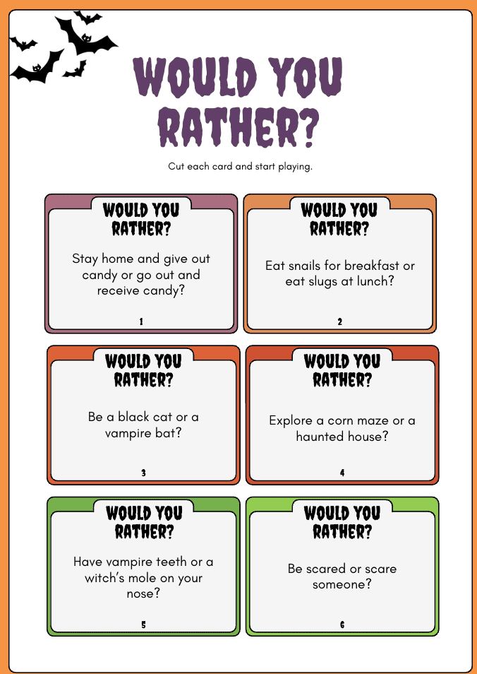 Halloween: Would you rather?