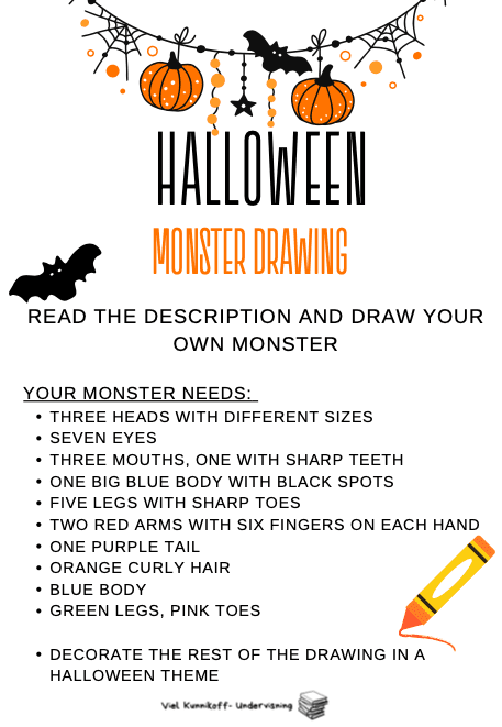 Halloween - draw a monster - Bilde 3