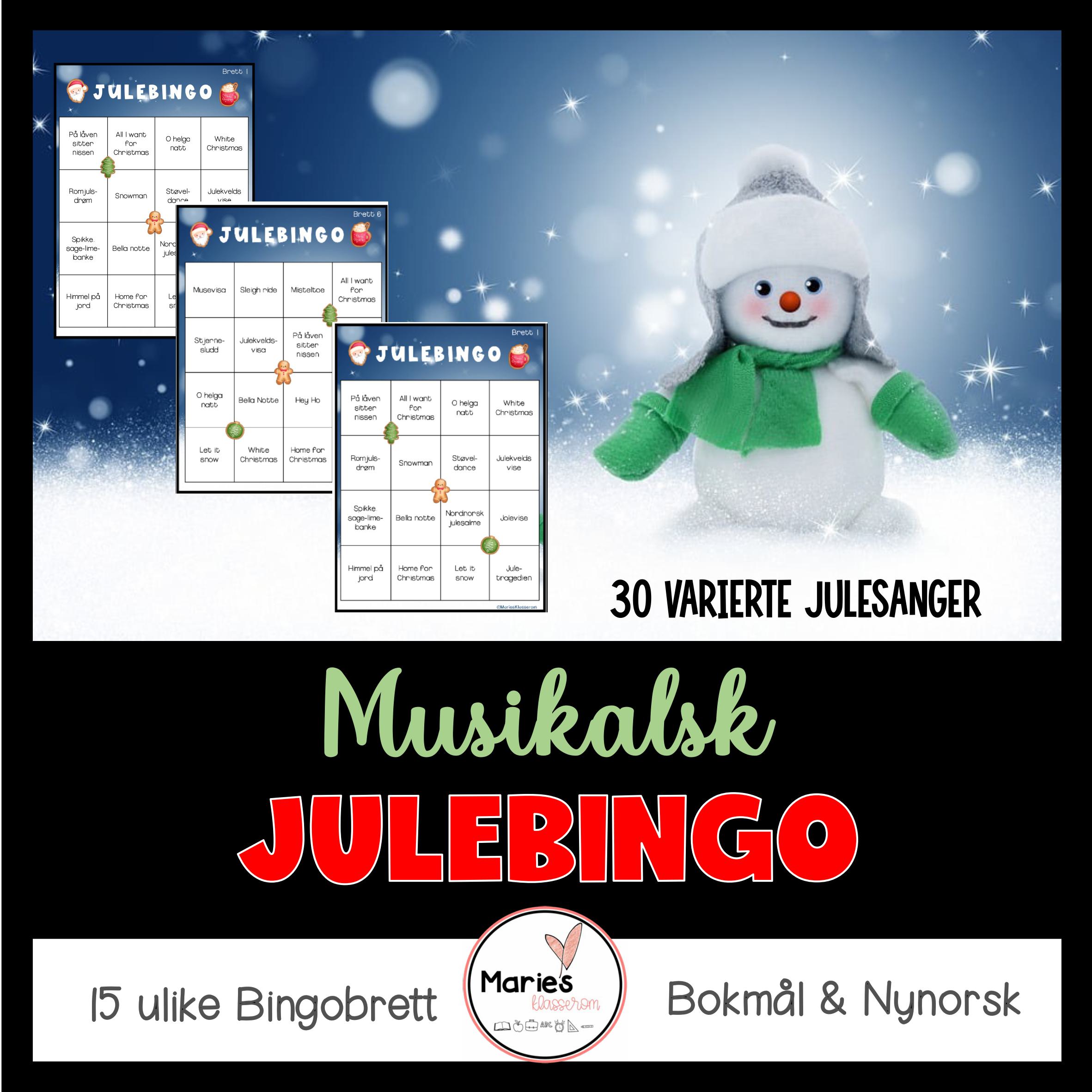 MUSIKALSK JULEBINGO