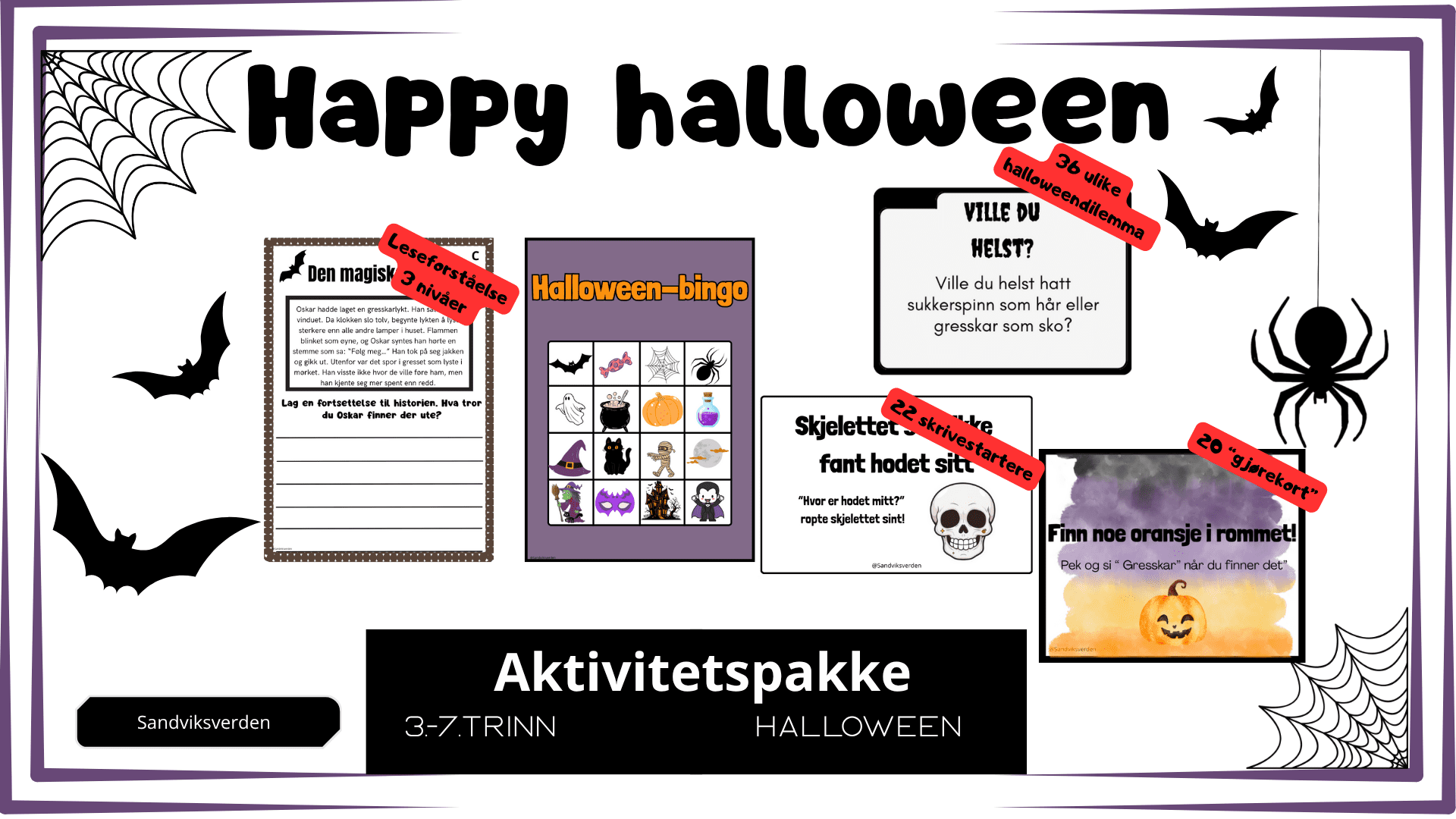 Aktivitetspakke Halloween
