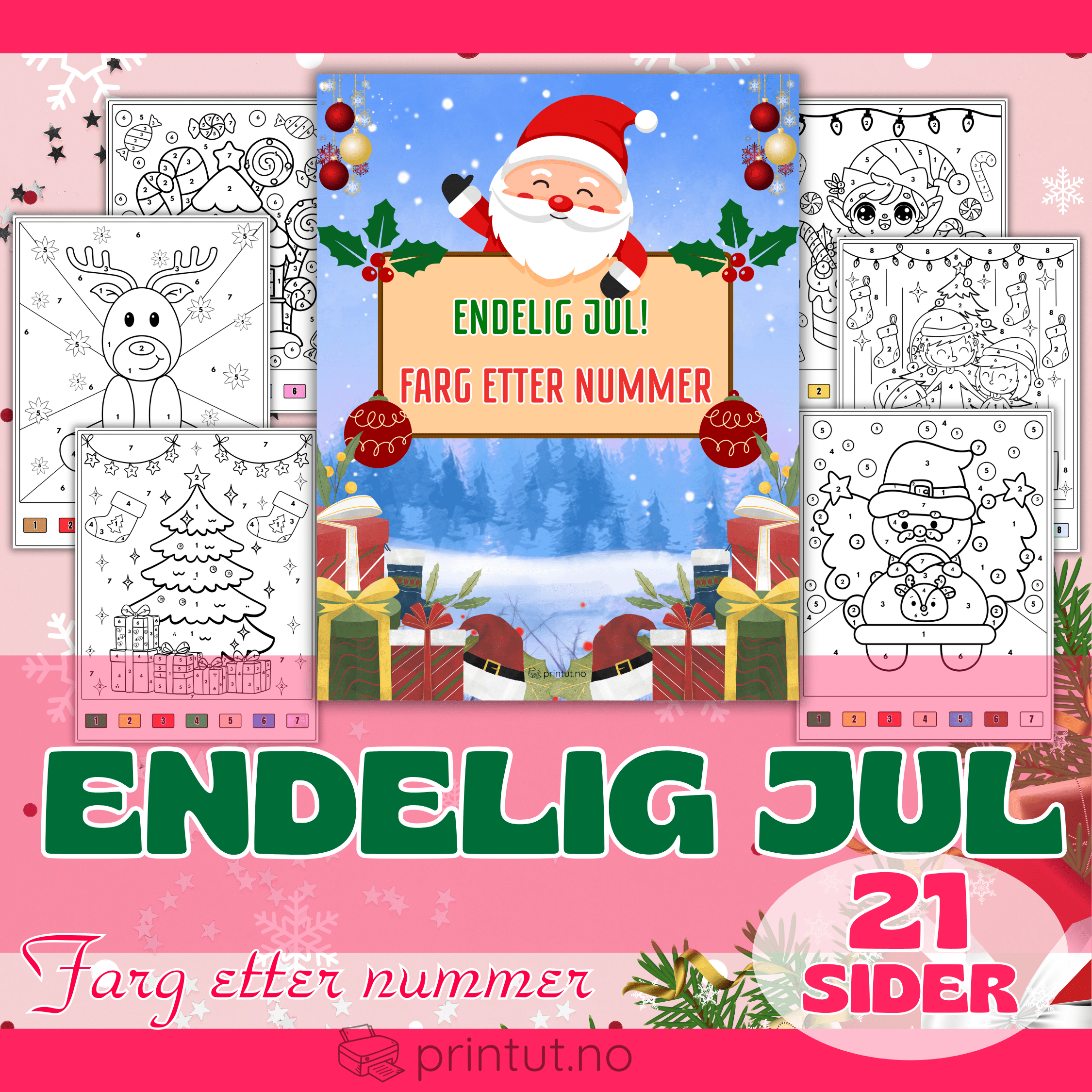 Jul-farg etter nummer