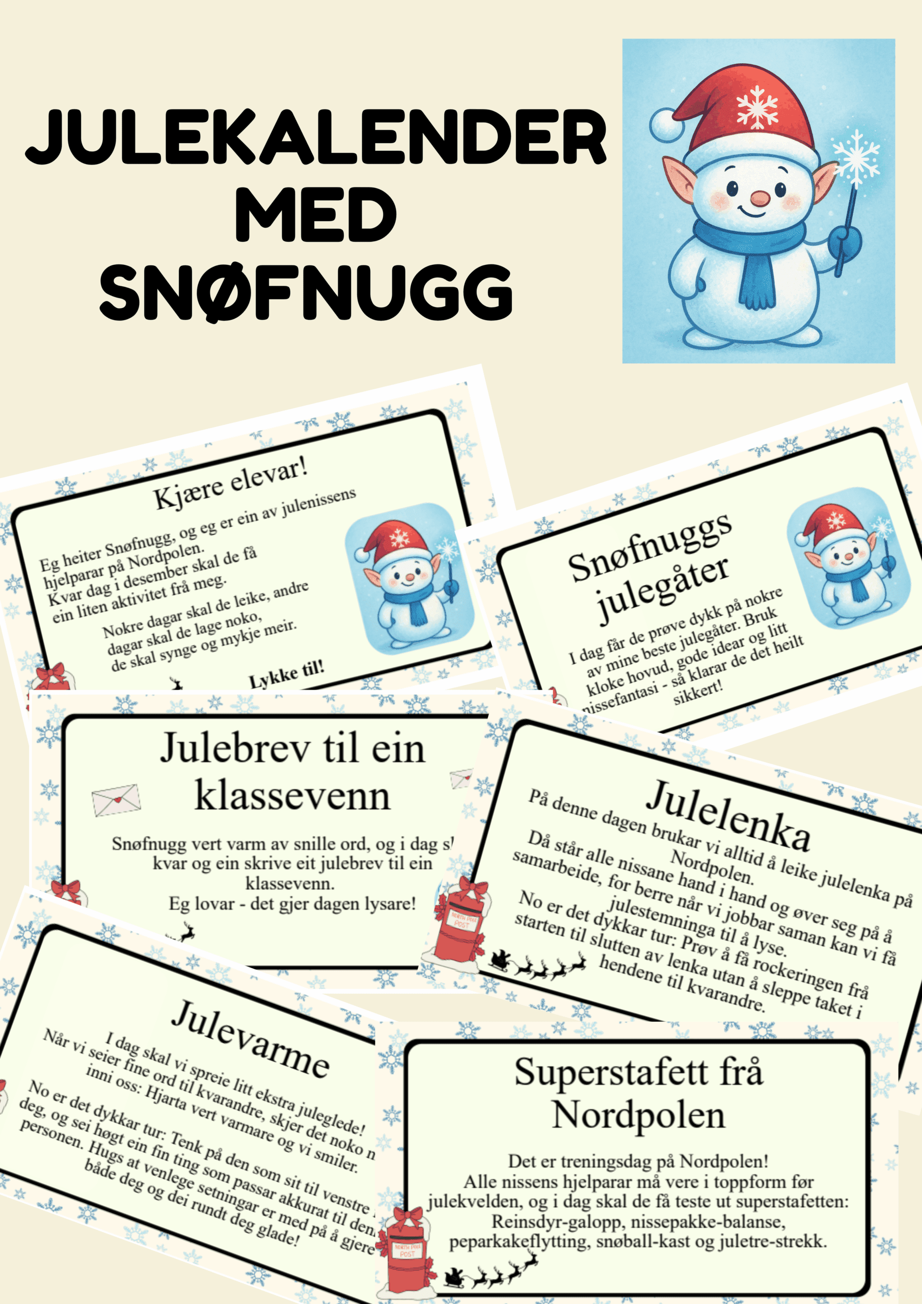 Julekalender med Snøfnugg