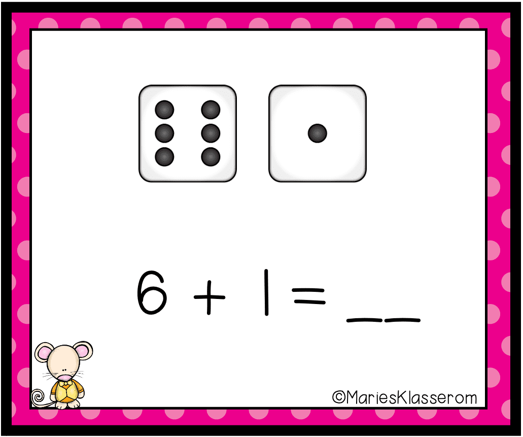 PLUSSKORT med terninger og tallinje - Bilde 4