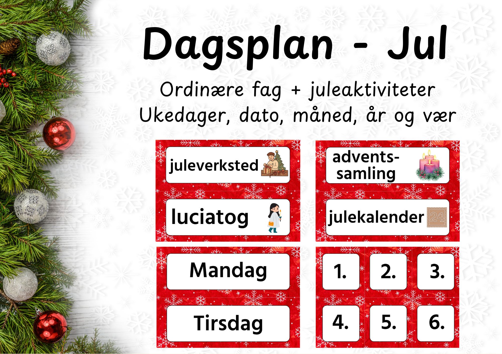 Dagsplan JUL